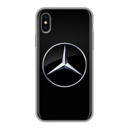 Дизайнерский силиконовый чехол для Iphone x10 Mercedes