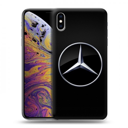 Дизайнерский силиконовый чехол для Iphone Xs Max Mercedes