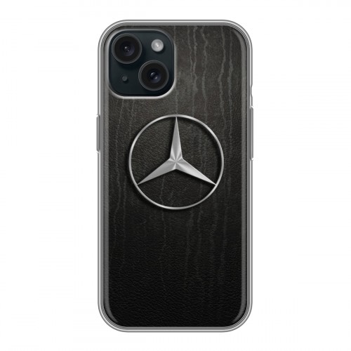 Дизайнерский силиконовый чехол для Iphone 15 Mercedes