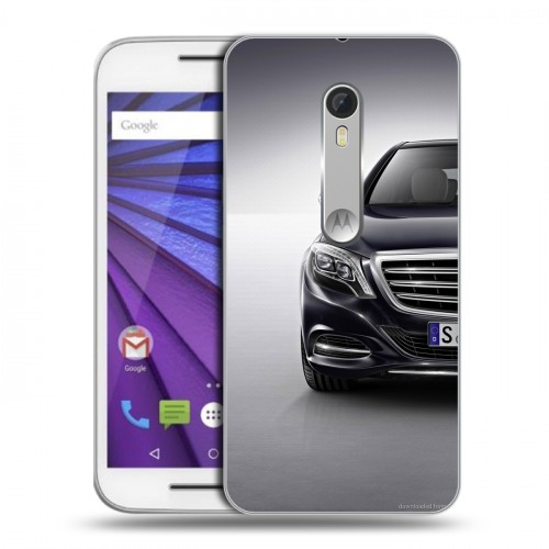 Дизайнерский пластиковый чехол для Lenovo Moto G Mercedes