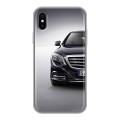 Дизайнерский силиконовый чехол для Iphone x10 Mercedes