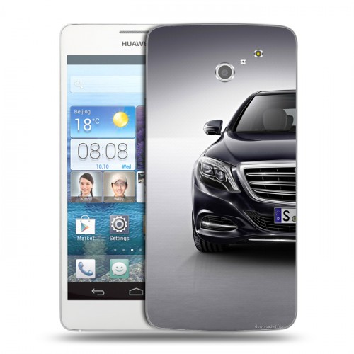 Дизайнерский пластиковый чехол для Huawei Ascend D2 Mercedes