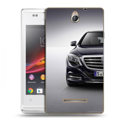 Дизайнерский пластиковый чехол для Sony Xperia E Mercedes