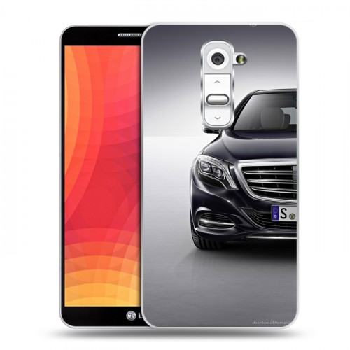 Дизайнерский пластиковый чехол для LG Optimus G2 Mercedes