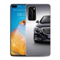 Дизайнерский силиконовый с усиленными углами чехол для Huawei P40 Mercedes