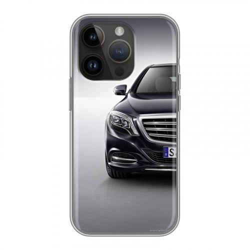 Дизайнерский силиконовый чехол для Iphone 14 Pro Mercedes