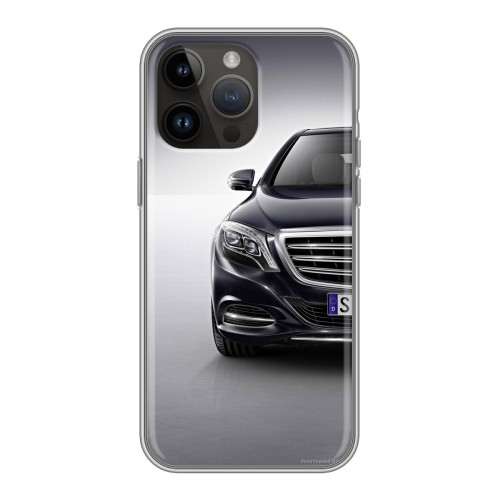 Дизайнерский силиконовый чехол для Iphone 14 Pro Max Mercedes