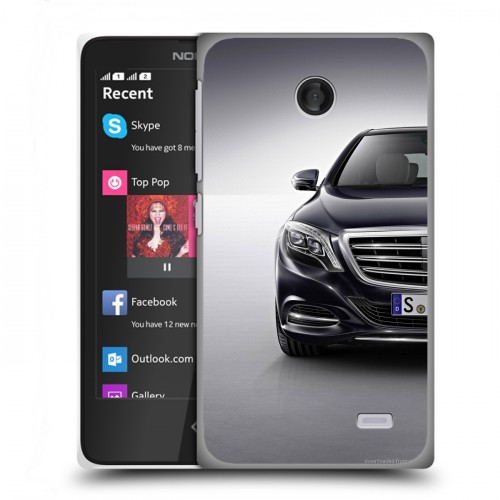 Дизайнерский пластиковый чехол для Nokia X Mercedes