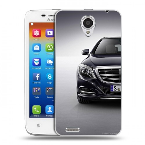 Дизайнерский пластиковый чехол для Lenovo S650 Ideaphone Mercedes