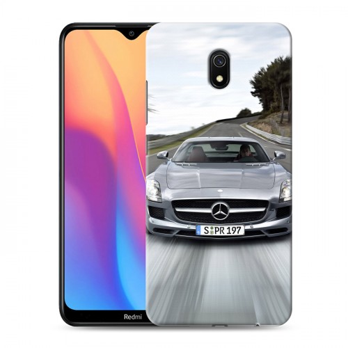 Дизайнерский силиконовый с усиленными углами чехол для Xiaomi RedMi 8A Mercedes