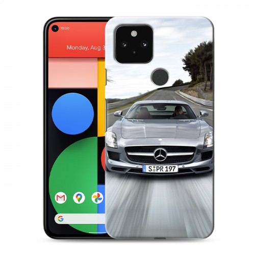 Дизайнерский пластиковый чехол для Google Pixel 5 Mercedes