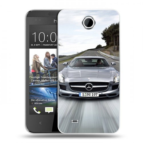 Дизайнерский пластиковый чехол для HTC Desire 300 Mercedes