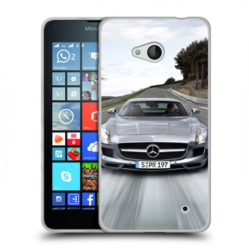 Дизайнерский пластиковый чехол для Microsoft Lumia 640 Mercedes