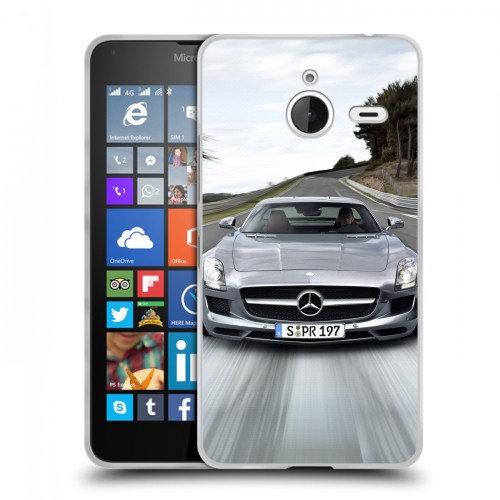 Дизайнерский пластиковый чехол для Microsoft Lumia 640 XL Mercedes