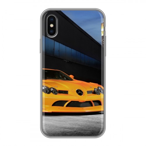 Дизайнерский силиконовый чехол для Iphone x10 Mercedes