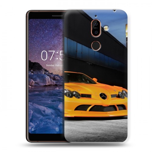 Дизайнерский пластиковый чехол для Nokia 7 Plus Mercedes