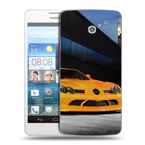 Дизайнерский пластиковый чехол для Huawei Ascend D2 Mercedes