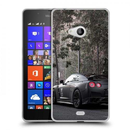 Дизайнерский пластиковый чехол для Microsoft Lumia 540 Nissan