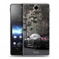 Дизайнерский пластиковый чехол для Sony Xperia TX Nissan