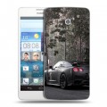 Дизайнерский пластиковый чехол для Huawei Ascend D2 Nissan