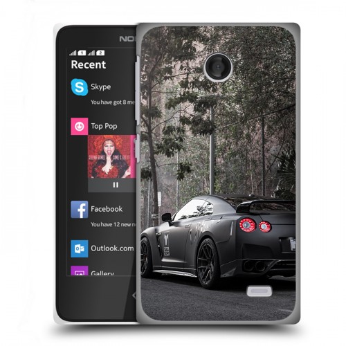 Дизайнерский пластиковый чехол для Nokia X Nissan