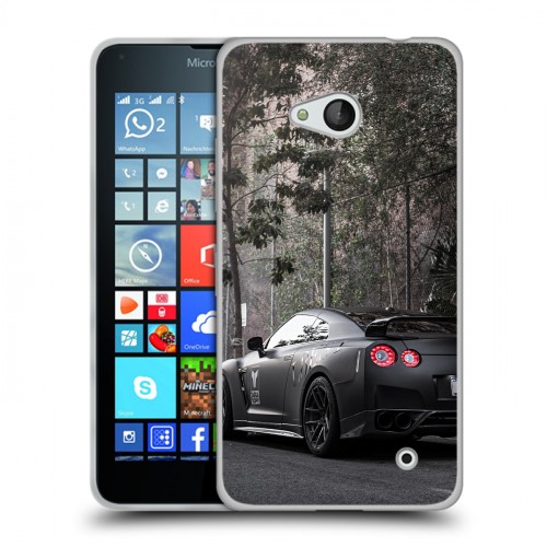 Дизайнерский пластиковый чехол для Microsoft Lumia 640 Nissan