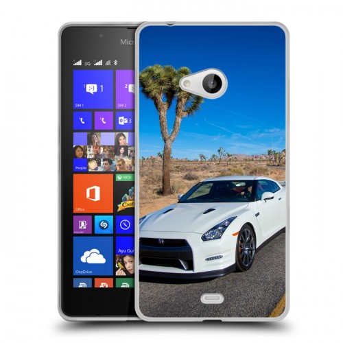 Дизайнерский пластиковый чехол для Microsoft Lumia 540 Nissan