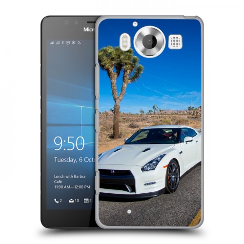 Дизайнерский пластиковый чехол для Microsoft Lumia 950 Nissan