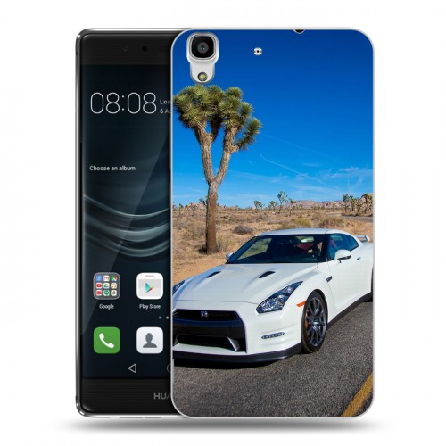 Дизайнерский пластиковый чехол для Huawei Y6II Nissan