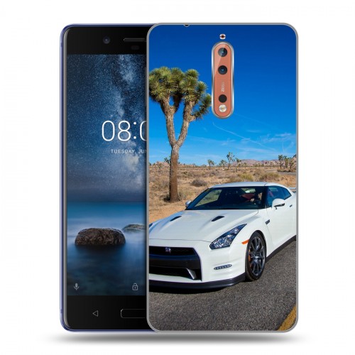 Дизайнерский пластиковый чехол для Nokia 8 Nissan