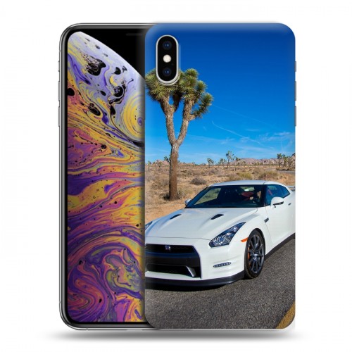 Дизайнерский силиконовый чехол для Iphone Xs Max Nissan