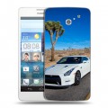 Дизайнерский пластиковый чехол для Huawei Ascend D2 Nissan