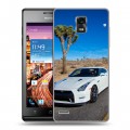 Дизайнерский пластиковый чехол для Huawei Ascend P1 Nissan