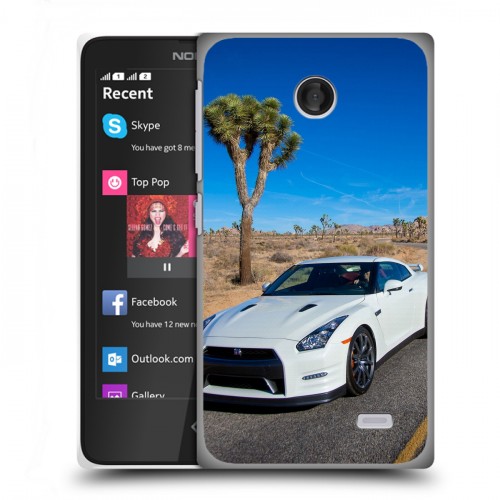 Дизайнерский пластиковый чехол для Nokia X Nissan