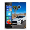 Дизайнерский пластиковый чехол для Microsoft Lumia 435 Nissan