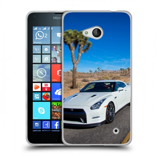 Дизайнерский пластиковый чехол для Microsoft Lumia 640 Nissan