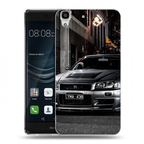 Дизайнерский пластиковый чехол для Huawei Y6II Nissan