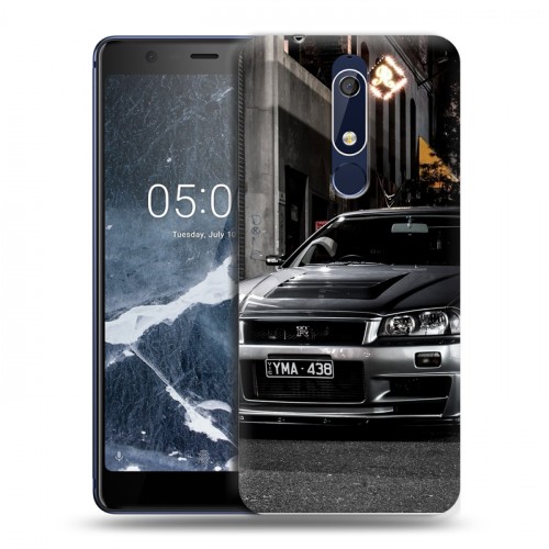 Дизайнерский пластиковый чехол для Nokia 5.1 Nissan