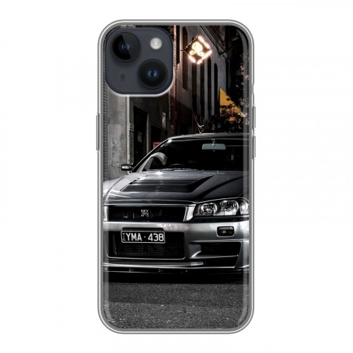 Дизайнерский пластиковый чехол для Iphone 14 Nissan