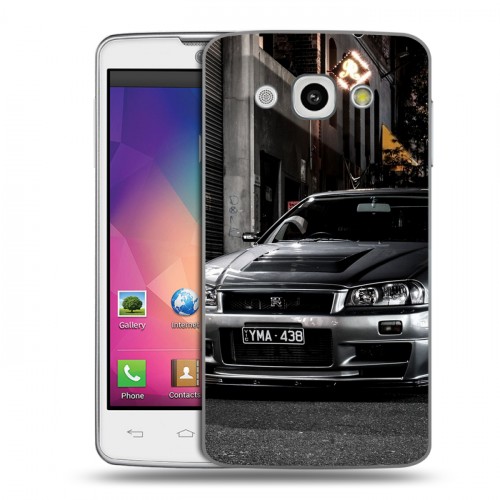 Дизайнерский пластиковый чехол для LG L60 Nissan