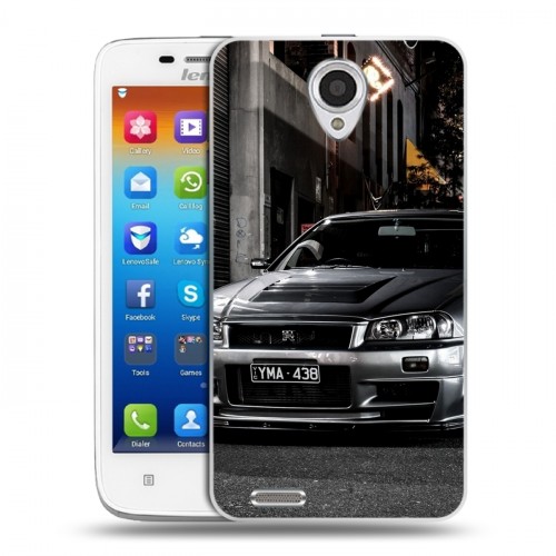 Дизайнерский пластиковый чехол для Lenovo S650 Ideaphone Nissan