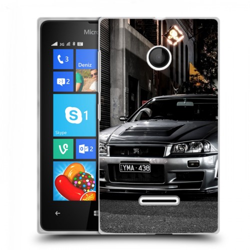 Дизайнерский пластиковый чехол для Microsoft Lumia 435 Nissan