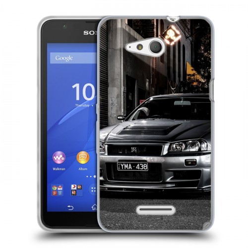 Дизайнерский пластиковый чехол для Sony Xperia E4g Nissan