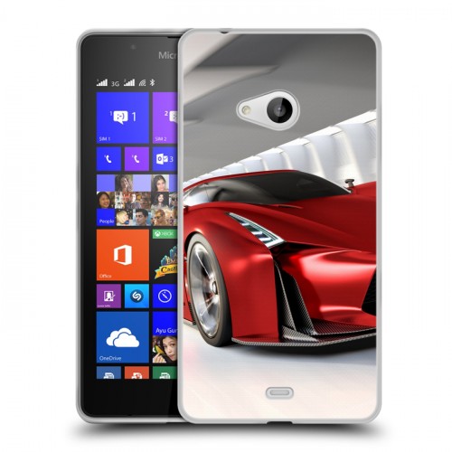 Дизайнерский пластиковый чехол для Microsoft Lumia 540 Nissan