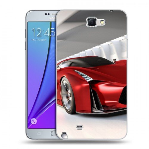 Дизайнерский пластиковый чехол для Samsung Galaxy Note 2 Nissan