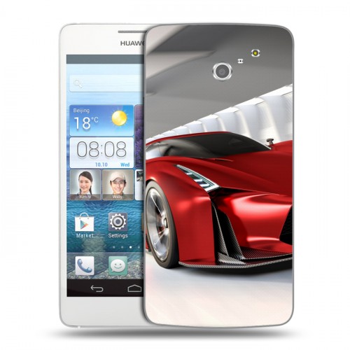 Дизайнерский пластиковый чехол для Huawei Ascend D2 Nissan