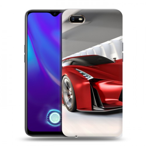 Дизайнерский силиконовый с усиленными углами чехол для OPPO A1k Nissan