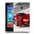 Дизайнерский пластиковый чехол для Microsoft Lumia 435 Nissan