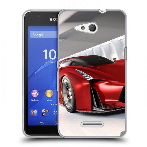 Дизайнерский пластиковый чехол для Sony Xperia E4g Nissan