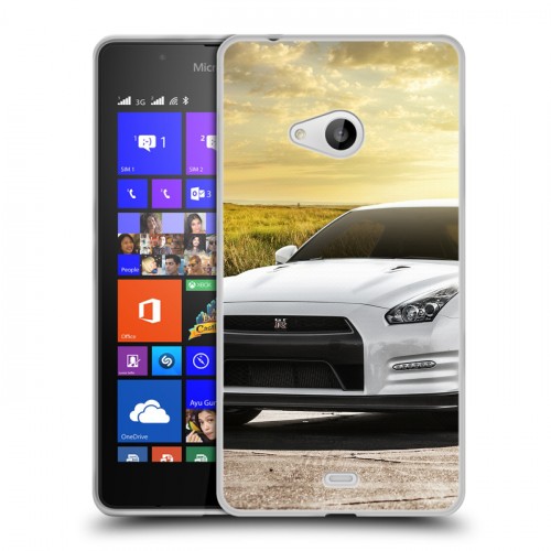 Дизайнерский пластиковый чехол для Microsoft Lumia 540 Nissan